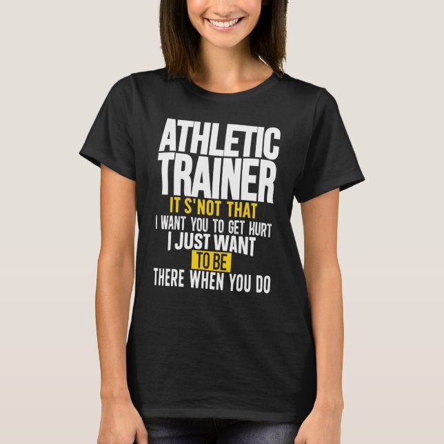 Best Athletic Trainer Athletic Training T-Shirt (Front)