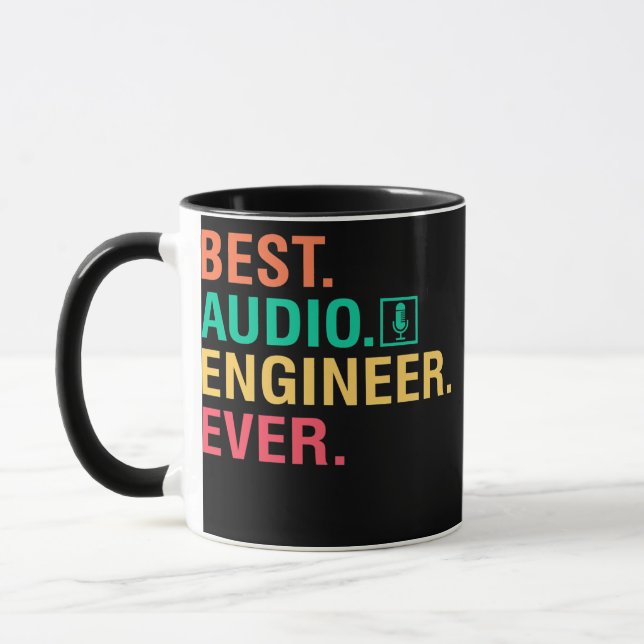 Best Audio Engineer Ever Audio Editor Sound Guy Mug (Left)