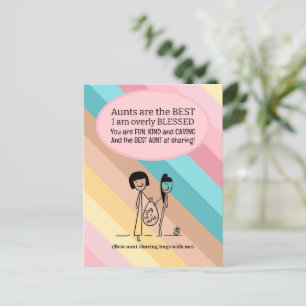 Best Aunt Birthday Postcard