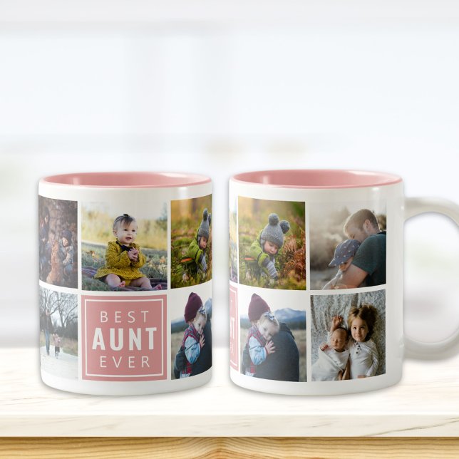 Best AUNT Ever Custom Photo Mug (Creator Uploaded)