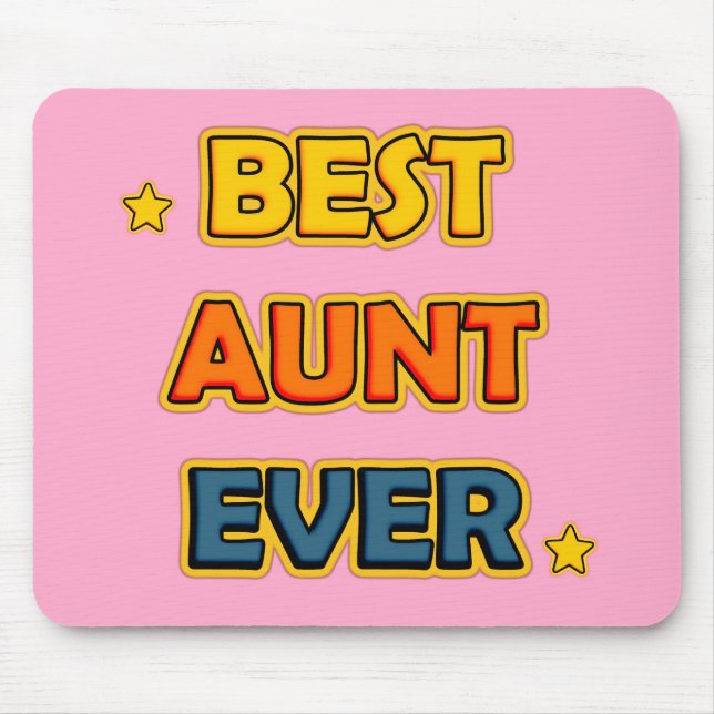 Best Aunt Ever Mouse Mat (Front)