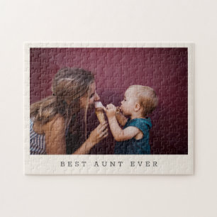 Best Aunt Ever Personalised Photo Keepsake Gift Jigsaw Puzzle