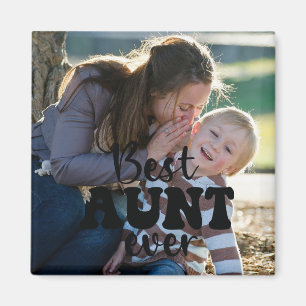 Best Aunt Ever Personalised Photo Magnet