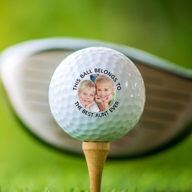 Best Aunt Ever Photo Golf Balls (Creator Uploaded)