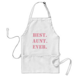 Best. Aunt. Ever. Pink Stencil Standard Apron