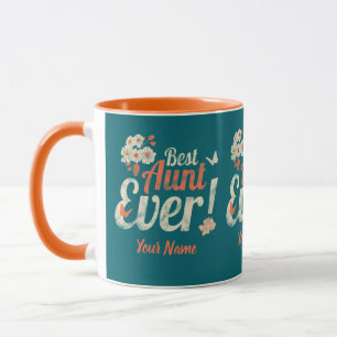Best Aunt Ever Vintage Auntie Birthday Godmother Mug