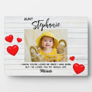 Best Aunt Niece Nephew Mothers' Day Sister Photo Plaque