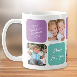 Best Aunt Photo Collage Coffee Mug