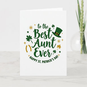 Best Aunt St Patricks Day Card