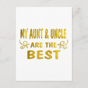 Best Aunt & Uncle Postcard