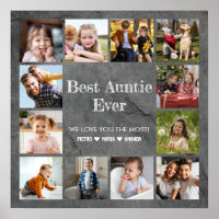 Best Auntie Ever 12 Photo Collage