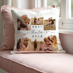 Best Auntie Ever Elegant Script Photo Collage Cushion<br><div class="desc">Give your auntie a gift she'll treasure forever with our best auntie ever, auntie script photo collage throw pillow. This memorable plaque features a 6 -6-photo collage layout, allowing you to showcase your favourite memories together. The stylish "Auntie" script is beautifully placed in the centre, making this pillow a heartfelt...</div>
