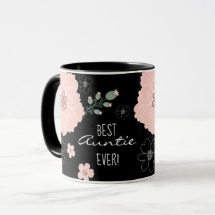 Best Auntie Ever Floral Mug
