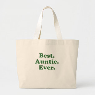 Best Auntie Ever Large Tote Bag