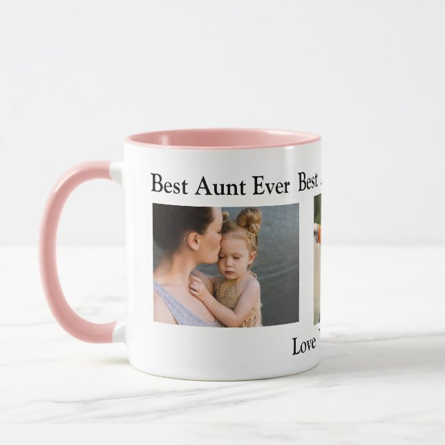 Best Auntie Ever | Personalised Photo Mug (Left)