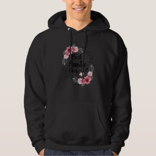 Best Auntie Ever Women Floral Decoration Aunt Hoodie