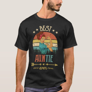 Best Auntie Ever Women Rosie Vintage Retro Decor A T-Shirt