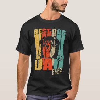 Best Aussie Dog Dad Ever Peeking Australian Shephe T-Shirt