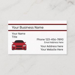 Best Automotive Business Cards Budget Friendly