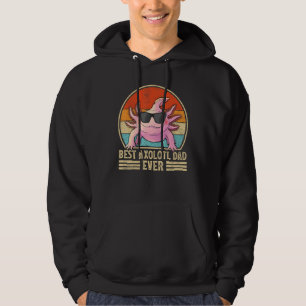 Best Axolotl Dad Ever Vintage Axolotl Daddy Father Hoodie