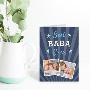 Best Baba Ever   Father's Day Photo Card