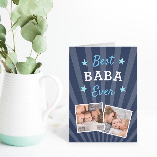 Best Baba Ever | Father's Day Photo Card (Creator Uploaded)