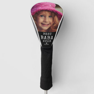 Best Baba Ever Father's Day Photo  Golf Head Cover
