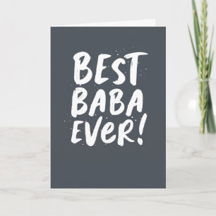 Best Baba Ever fun modern Father's Day Card