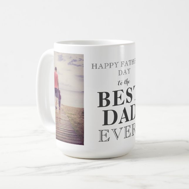 Best Bad Ever Father`s Day 2 Photo Coffee Mug (Front Left)