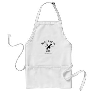 Best baker ever add name text baking est year cook standard apron