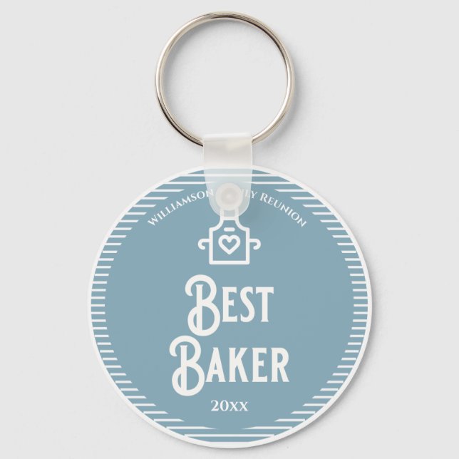 Best Baker Family Reunion Award Key Ring (Front)