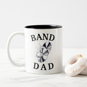 Best "BAND DAD" Ever! Father's Day Two-Tone Coffee Mug