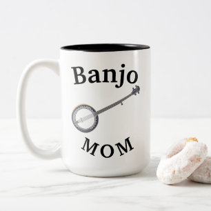 Best "Banjo MOM" Ever! Mother's Day Two-Tone Coffee Mug