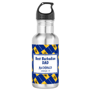 BEST BARBADIAN Barbados Flag Customised 532 Ml Water Bottle