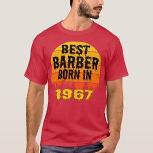 Best Barber Born In 1967 Birthday Vintage T-Shirt