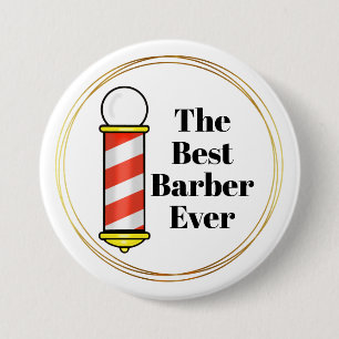Best Barber Ever Button