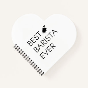 Best barista ever. Barista gift. Coffee lover gift Notebook
