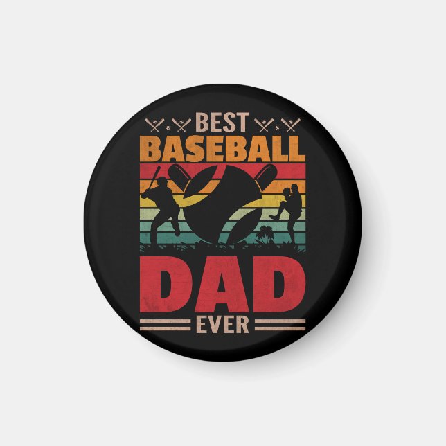 Best Baseball Dad Ever Magnet (Front)