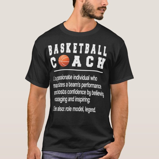 Best Basketball Coach Gifts Basketball Coaching ba T-Shirt (Front)