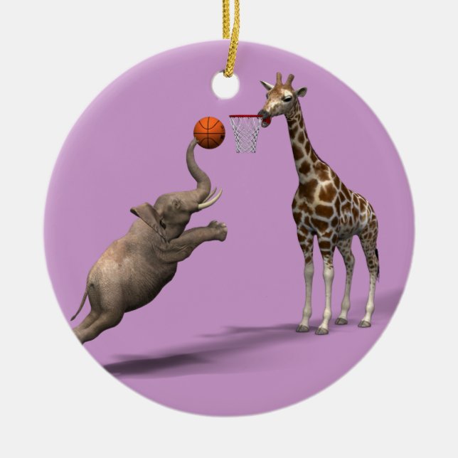 Best Basketball Scorer Ceramic Tree Decoration (Front)