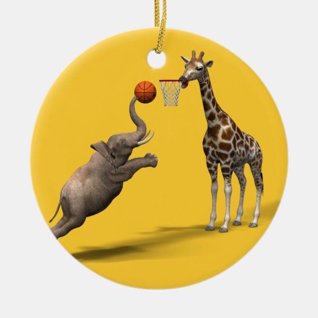 Best Basketball Scorer Ceramic Tree Decoration (Front)