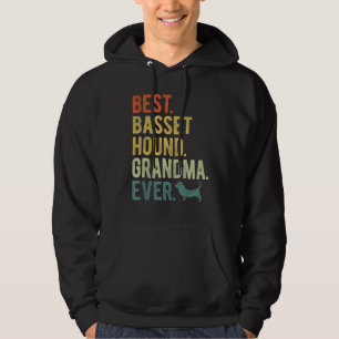 Best Basset Hound Grandma Ever Dog  Mother s Day Hoodie