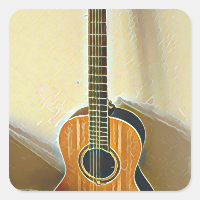 Best bassist ever square sticker (Front)