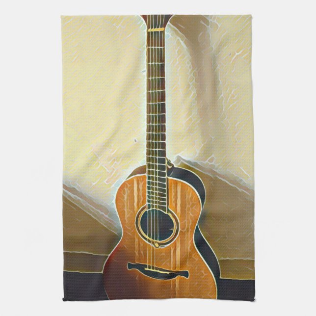 Best bassist ever tea towel (Vertical)