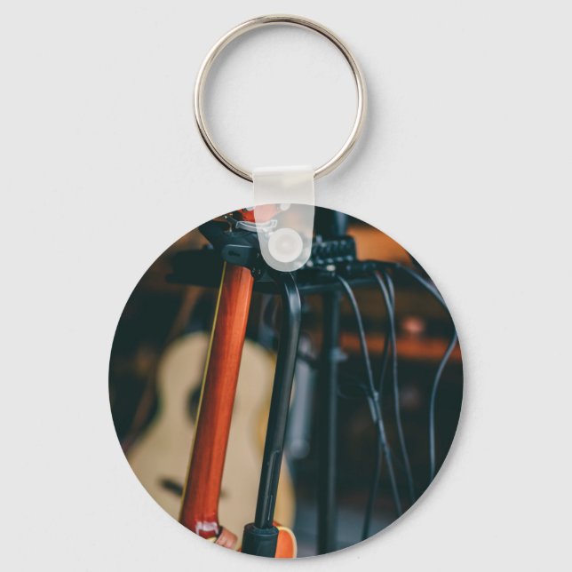 Best Bassist Gift Key Ring (Front)