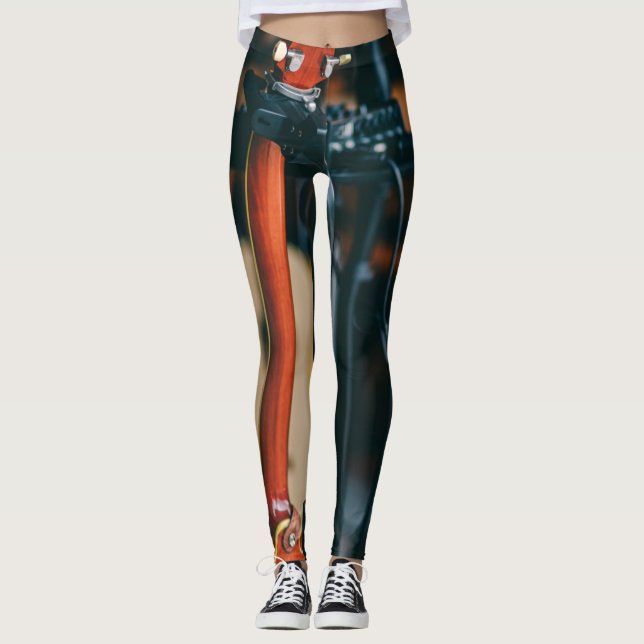 Best Bassist Gift Leggings (Front)