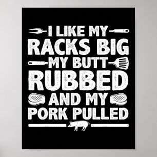 Best Bbq Design For Men Women Bbq Smoker Grilling  Poster