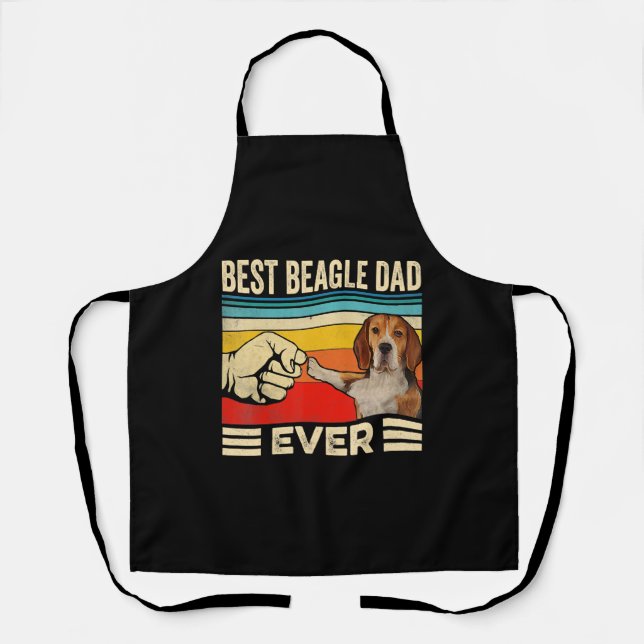 Best Beagle Dad Ever Gift For Dog Dad Day Apron (Front)