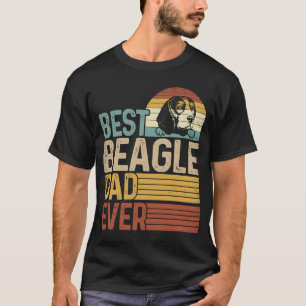 Best Beagle Dad Ever Retro Fathers Day T-Shirt