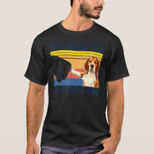 Best Beagle Dad Ever Tee Vintage Father Day Christ